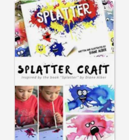 painting for kids splatter craft story time