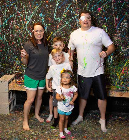 splatter room family fun