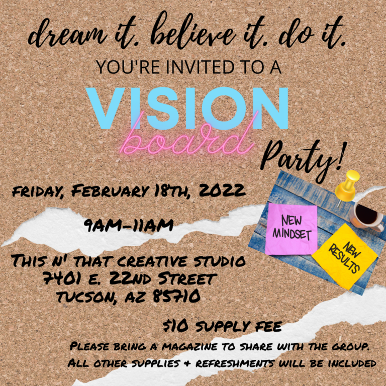 2022 Vision Board Party | This 'n' That Creative Studio